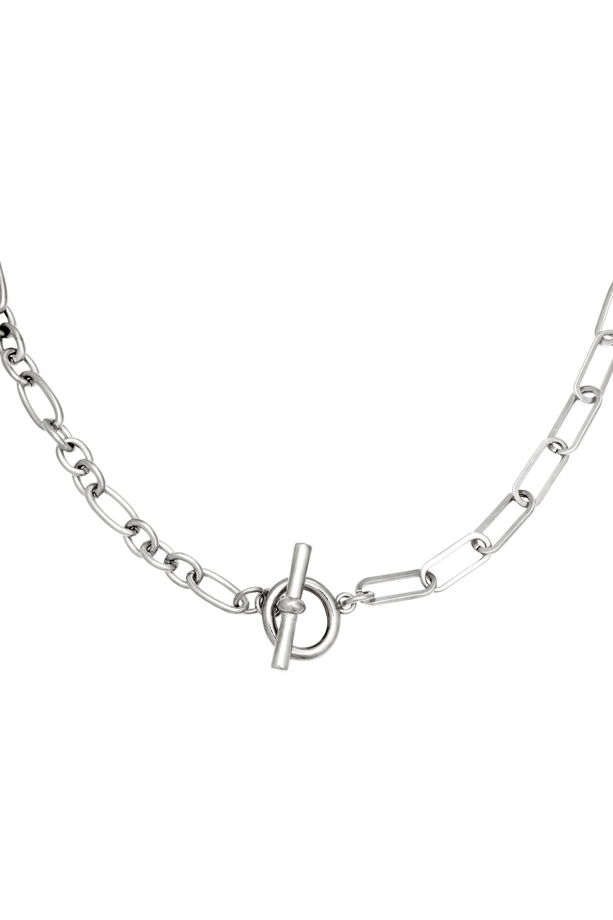 Silver / Necklace Lucky Lock  Silver Stainless Steel 