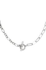 Silver / Necklace Lucky Lock  Silver Stainless Steel 