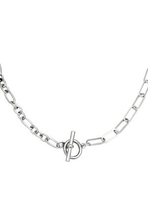 Necklace Lucky Lock  Silver Stainless Steel h5 