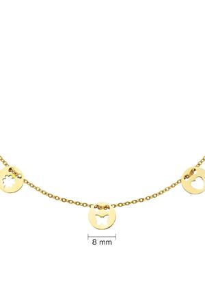 Collier Sweet Day Couleur or Acier inoxydable h5 Image3