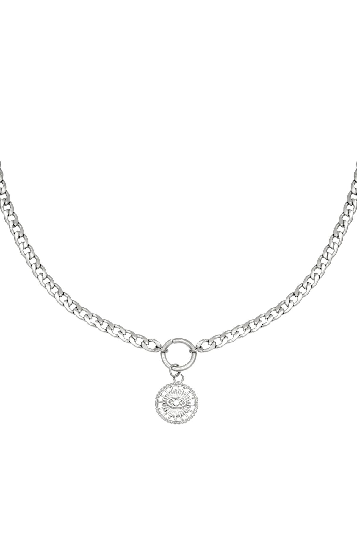 Collier Sundial Argenté Acier inoxydable