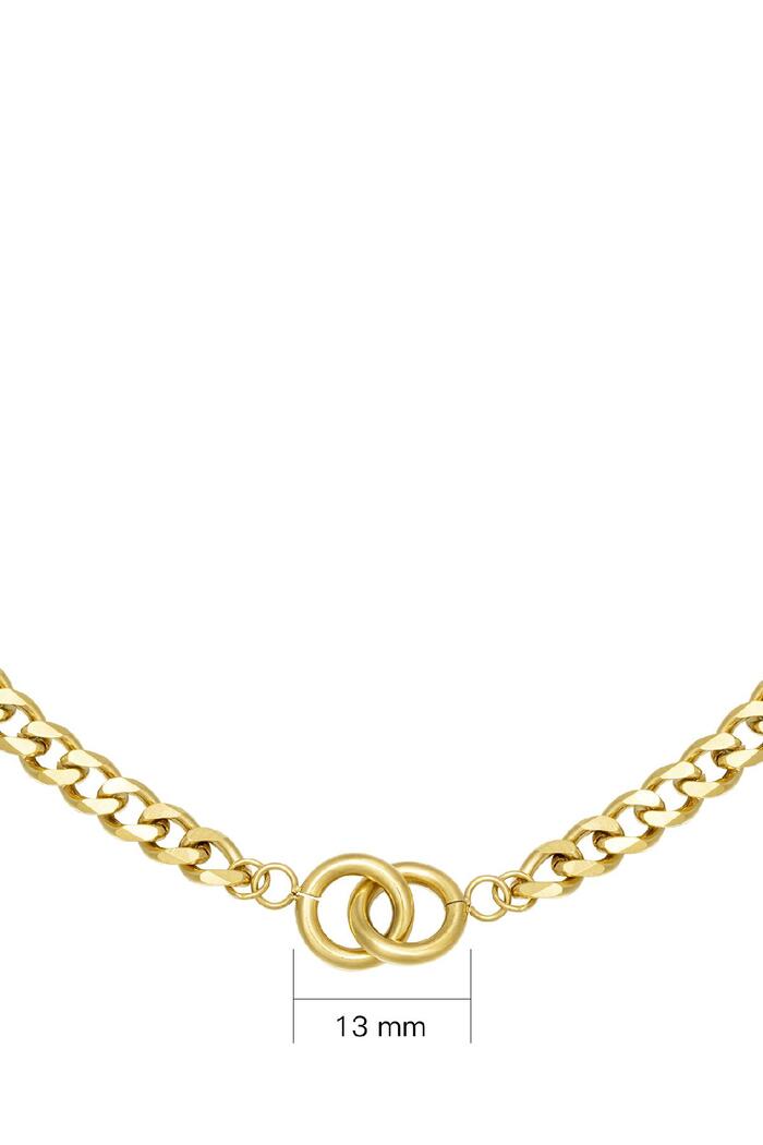 Necklace Intertwined Gold Stainless Steel Picture2