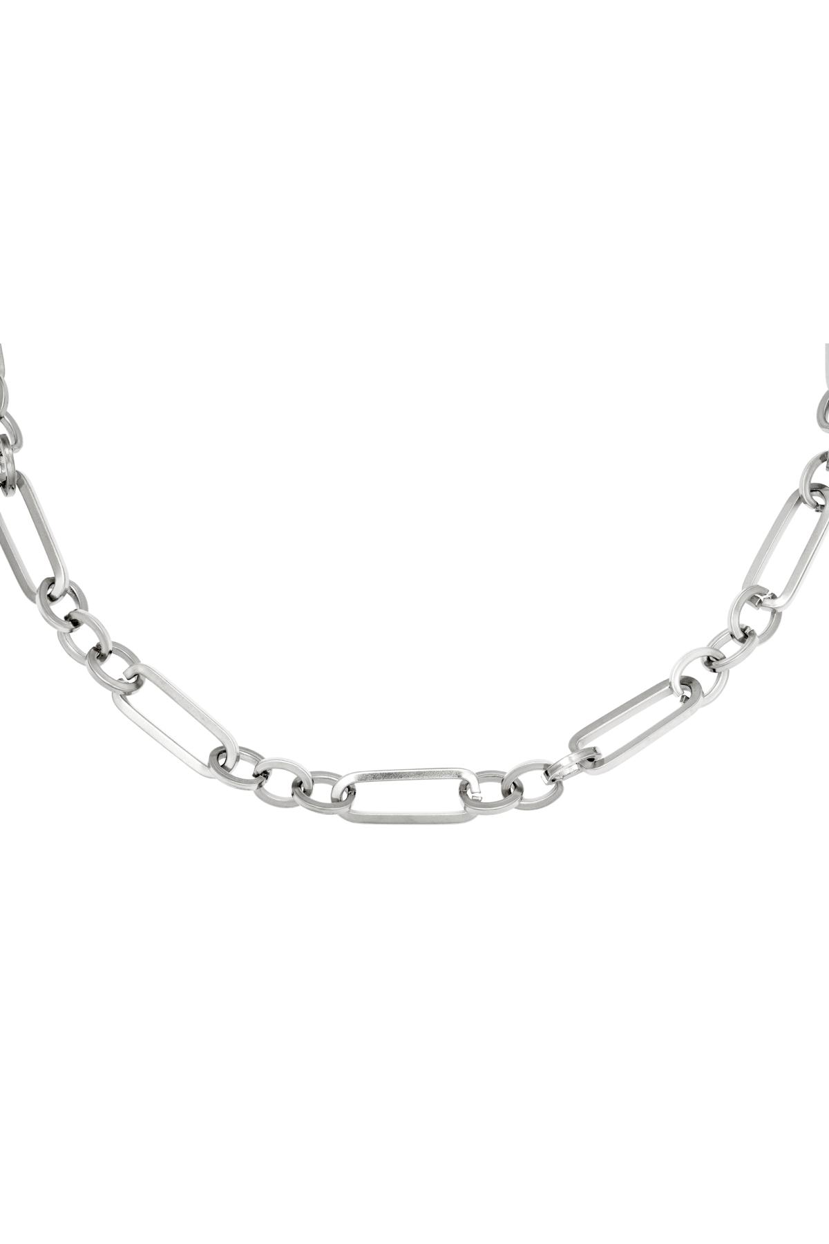 Necklace Funky Chain Silver Color Stainless Steel 2