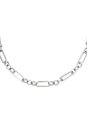 Necklace Funky Chain Silver Stainless Steel h5 