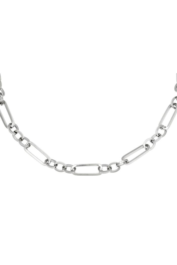 Necklace Funky Chain Silver Stainless Steel 