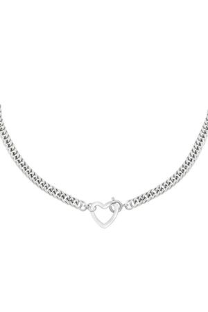 Necklace Lovely Silver Stainless Steel h5 