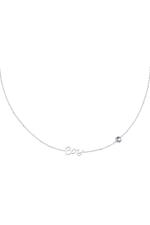 Silver / Birthstone Necklace Boy Silver Stainless Steel 