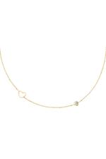 White / Birthstone necklace April gold White Stainless Steel Picture9