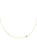 Mint / Collana Birthstone in oro agosto Mint Stainless Steel Immagine8