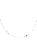 Mint / Collana Birthstone in argento agosto Mint Stainless Steel Immagine6
