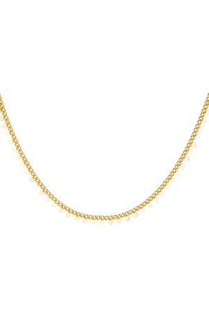 RVS ketting hartjes Goud Stainless Steel h5 