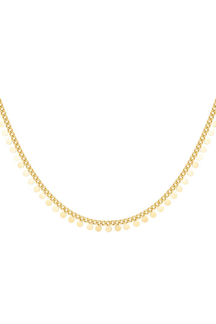 Stainless steel necklace circles Gold 