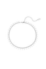 Silver / Stainless steel anklet stars Silver 