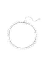 Silver / Stainless steel anklet circles Silver 