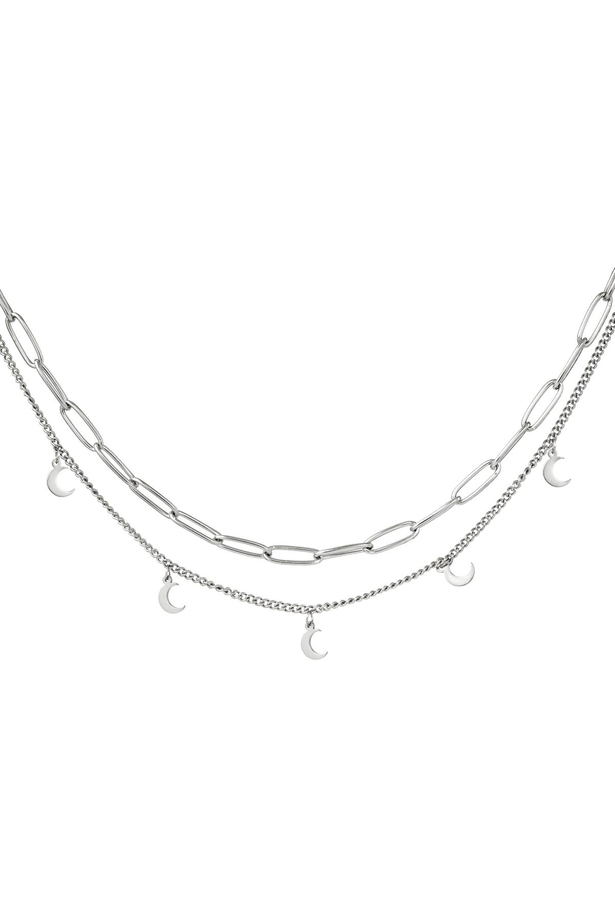 Halskette Kette Mond Silber