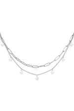 Zilver / Ketting Chain My Heart Zilver Stainless Steel 