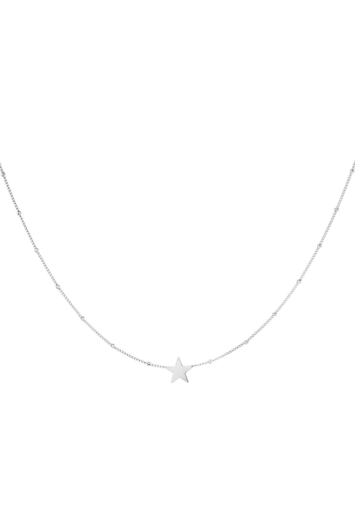 Halskette Stern aus Edelstahl Silber