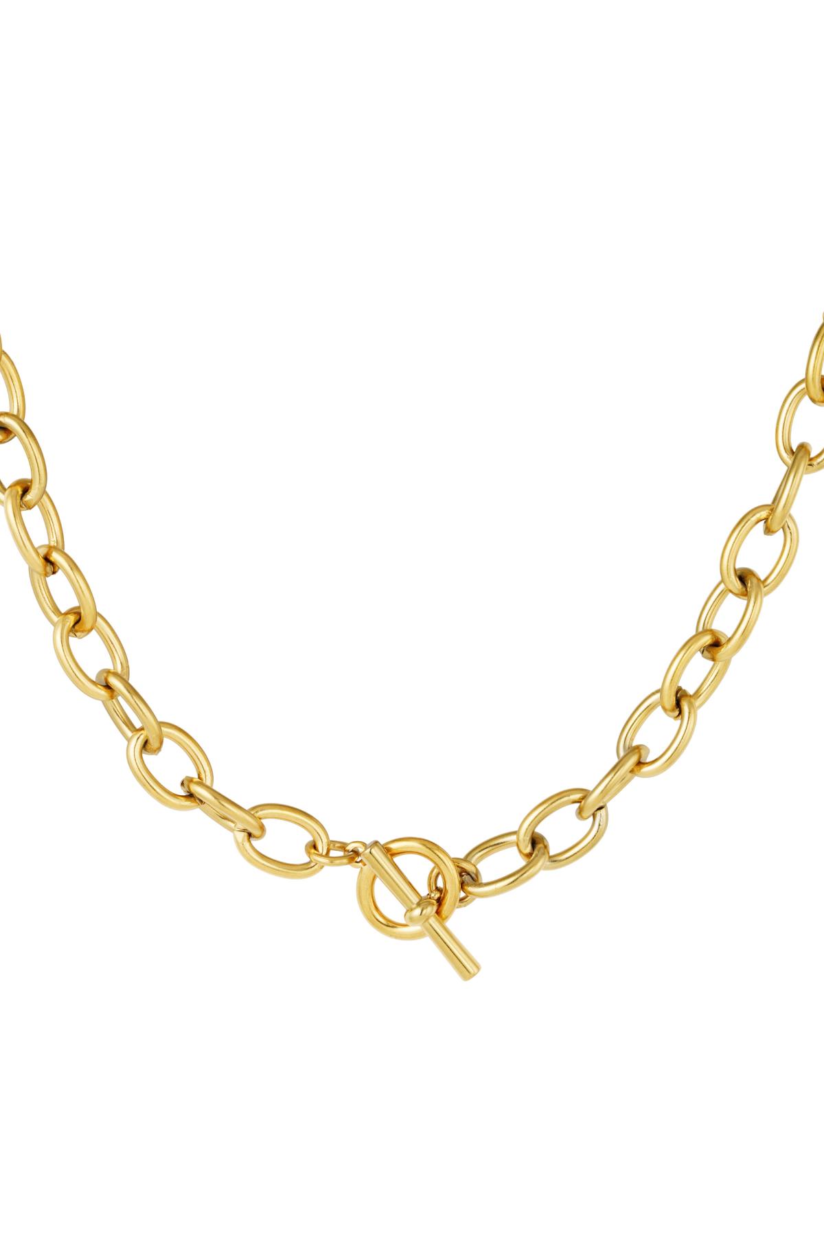 Halskette aus Edelstahl Gold 