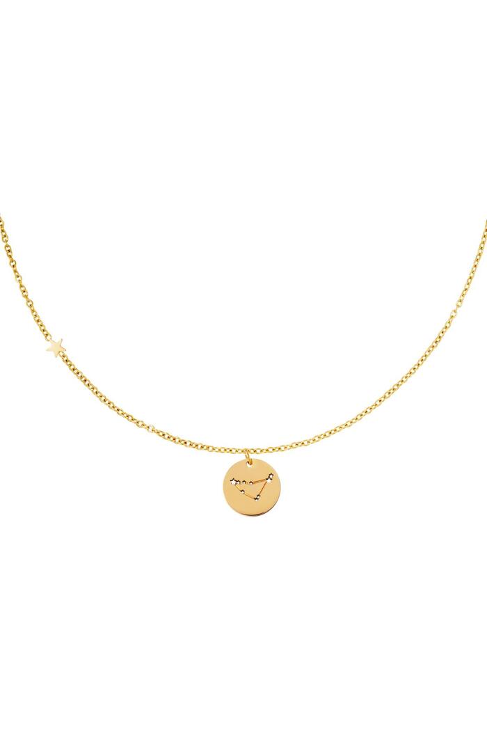 Necklace zodiac sign Capricorn Gold Stainless Steel 