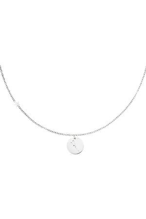 Necklace zodiac sign Taurus Silver Stainless Steel h5 