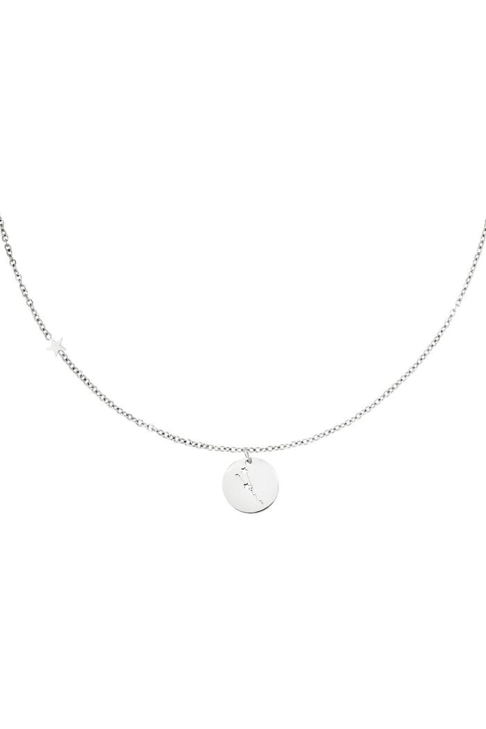 Necklace zodiac sign Taurus Silver Stainless Steel 