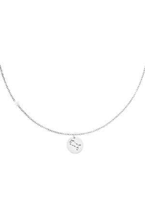 Necklace zodiac sign Gemini Silver Stainless Steel h5 