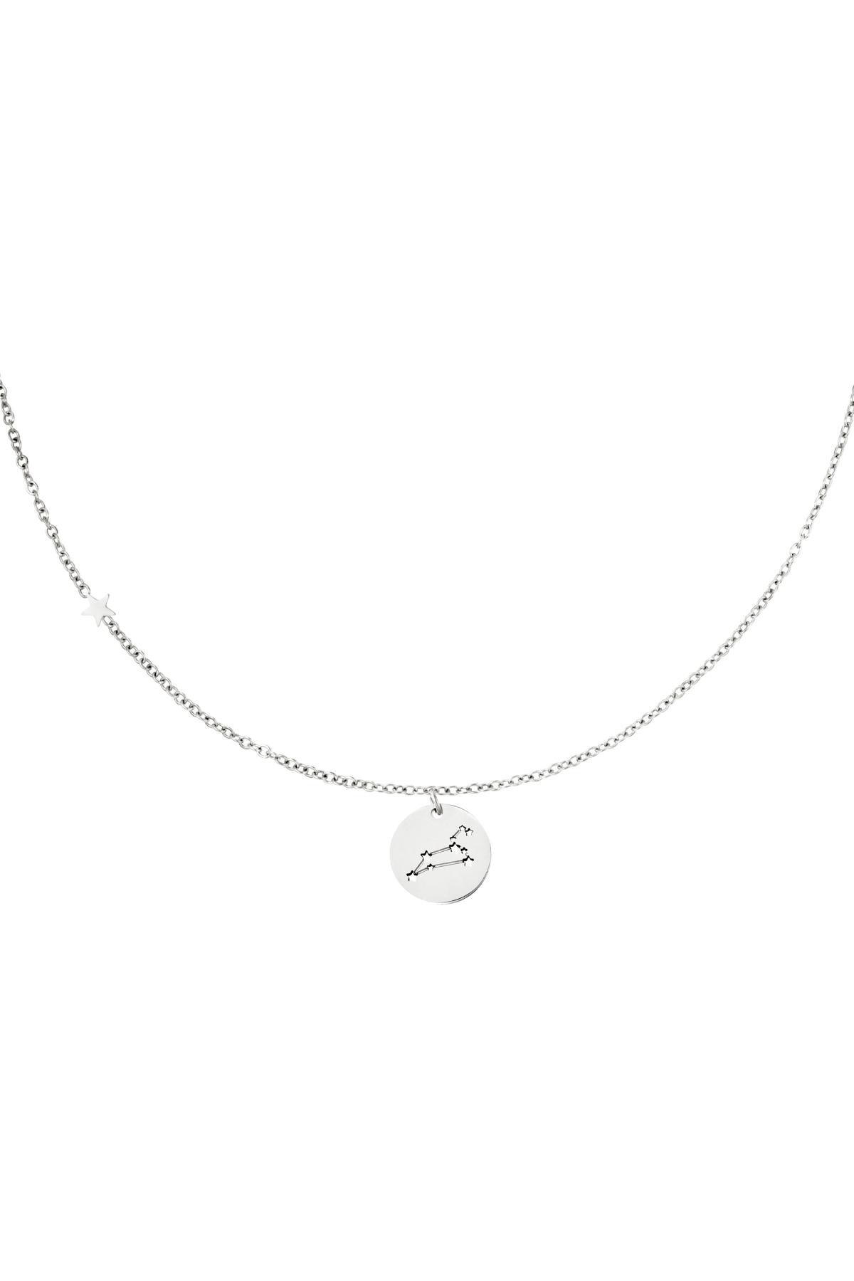 Silver / Necklace zodiac sign Leo Silver Stainless Steel Picture4