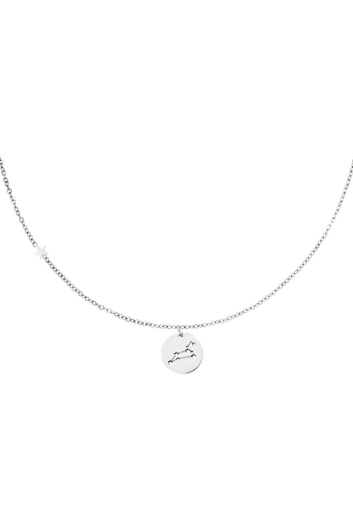 Necklace zodiac sign Leo Silver Stainless Steel 