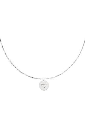 Necklace zodiac sign Capricorn Silver Stainless Steel h5 