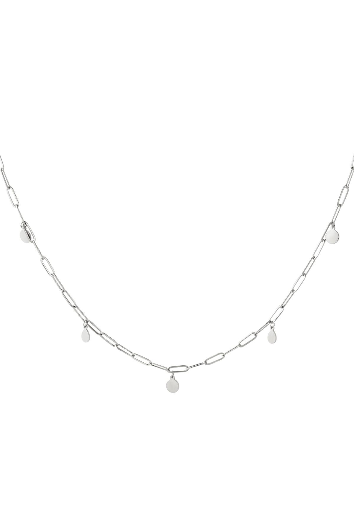Silver / Stainless steel necklace confetti Silver 