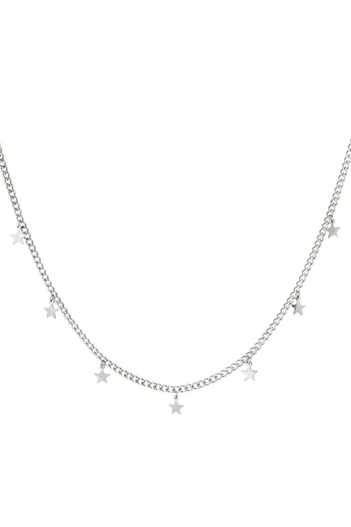 Necklace little stars Silver Stainless Steel 