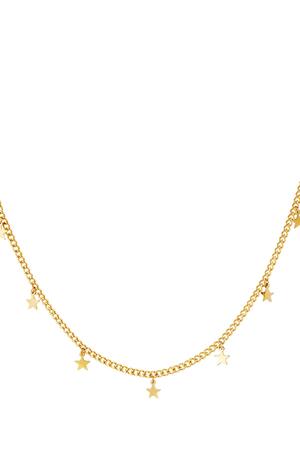 Necklace little stars Gold Stainless Steel h5 Picture3