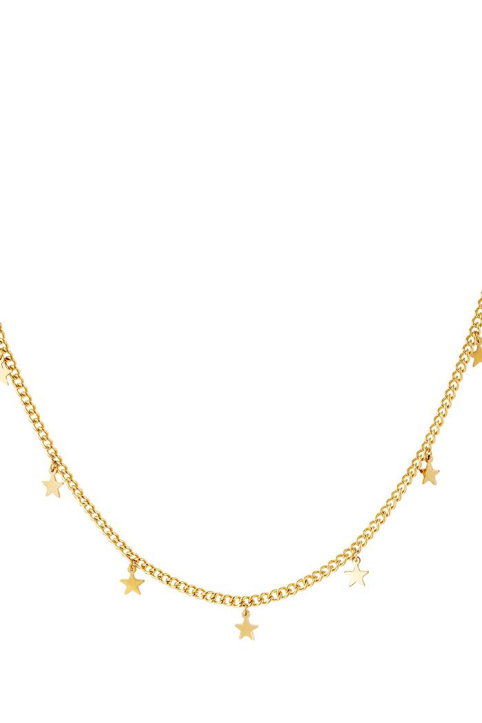 Necklace little stars Gold Stainless Steel Picture3