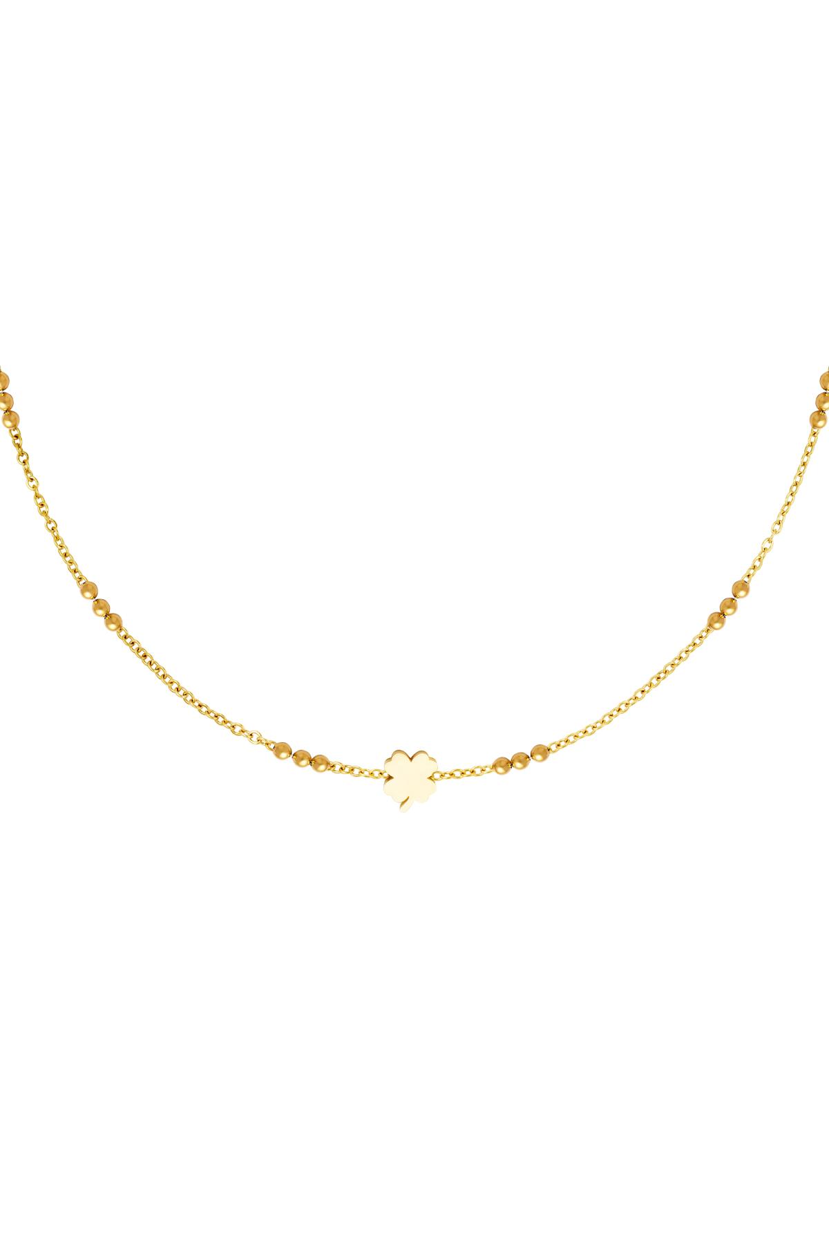 Stainless steel necklace Gold color 2