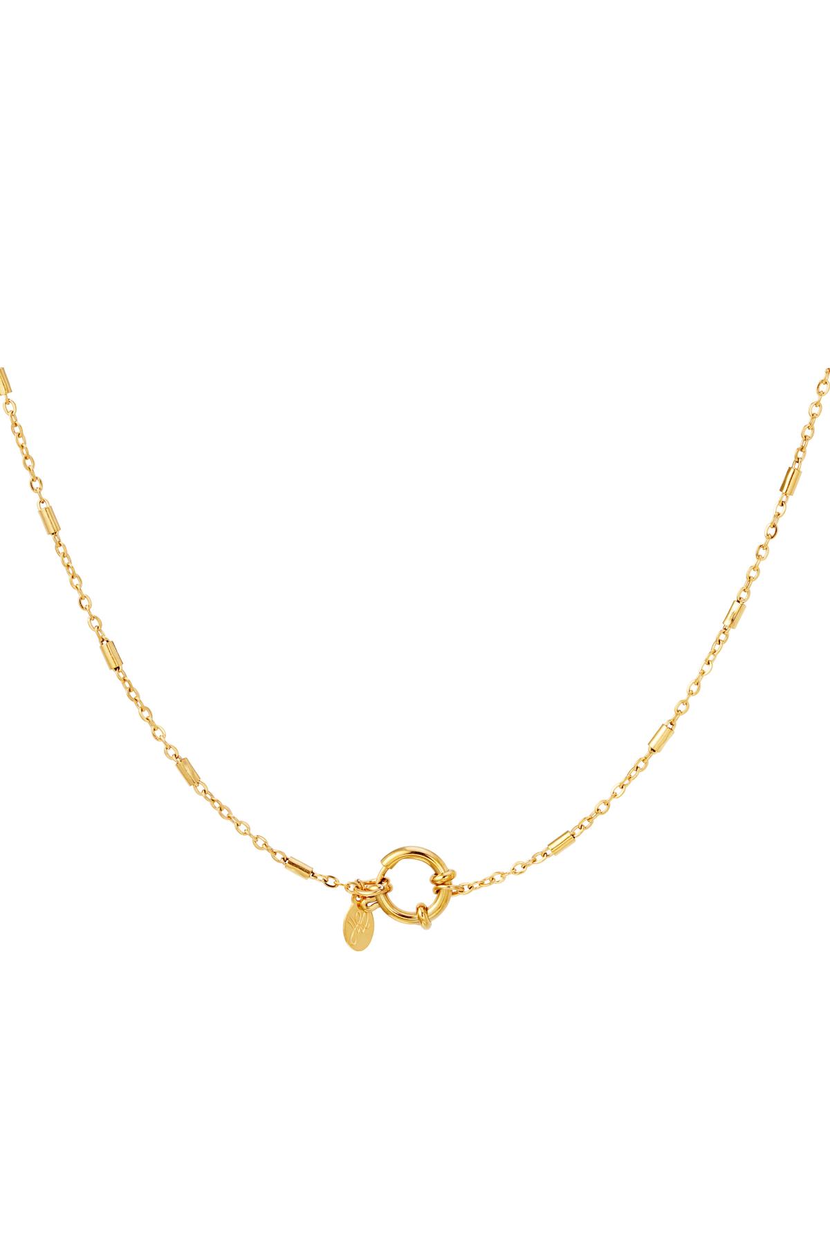 Stainless steel necklace Gold color