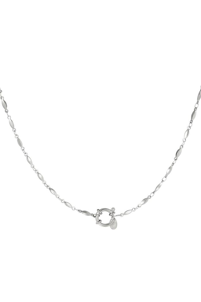 Halskette aus Edelstahl Silber 