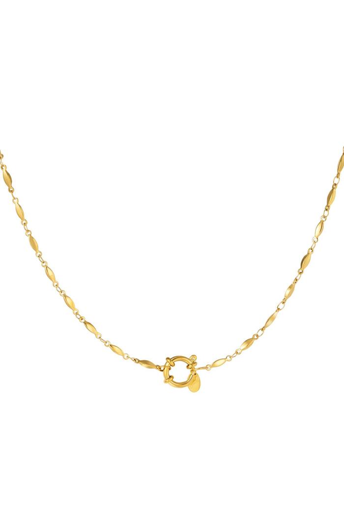 Halskette aus Edelstahl Gold 
