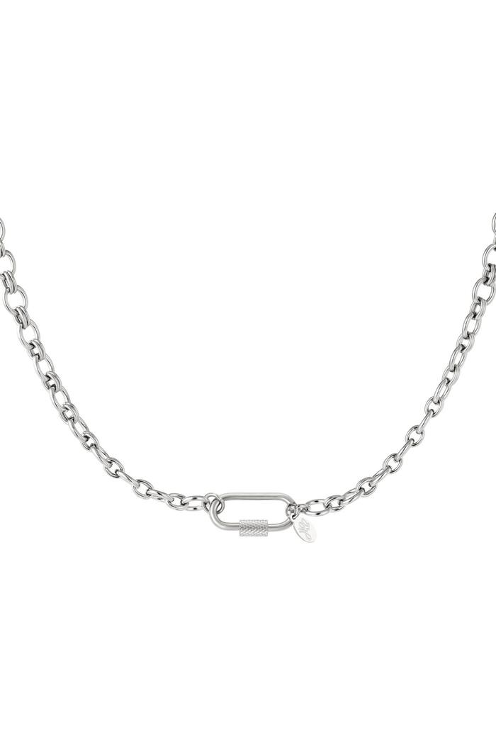 Stainless steel necklace  Silver 
