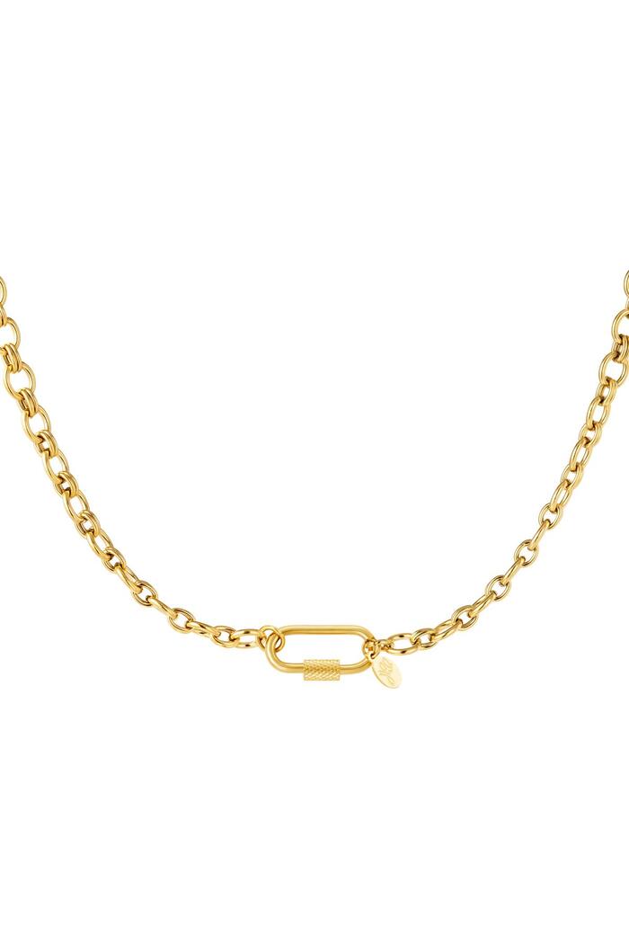 Stainless steel necklace  Gold 
