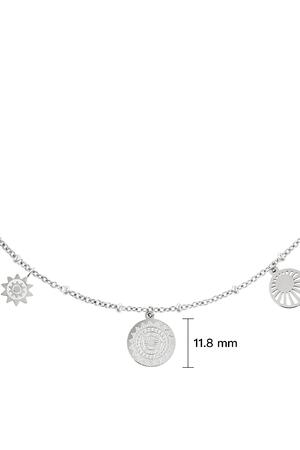 Ketting zon Zilver Stainless Steel h5 Afbeelding2