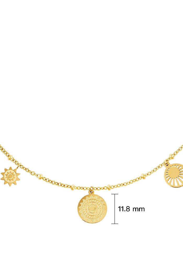 Necklace solar Gold Stainless Steel Picture3