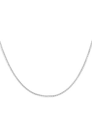 Halskette blendend Silber Edelstahl h5 