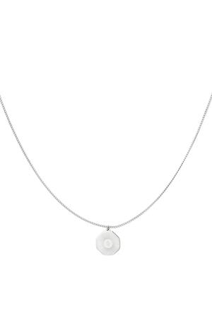 Charm necklace Silver Stainless Steel h5 