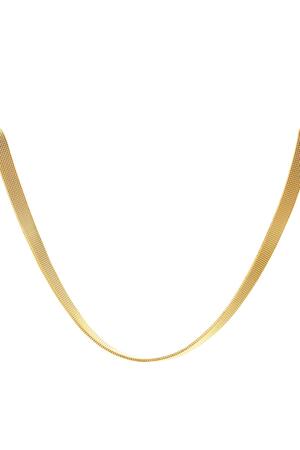 Stainless steel necklace elegant Gold h5 