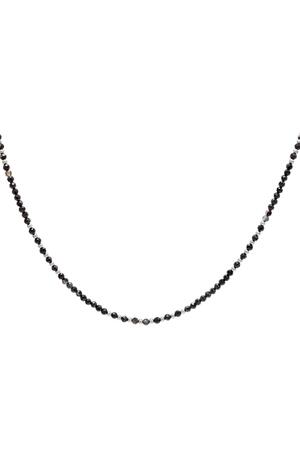 Collar de perlas de colores Plata ágata h5 