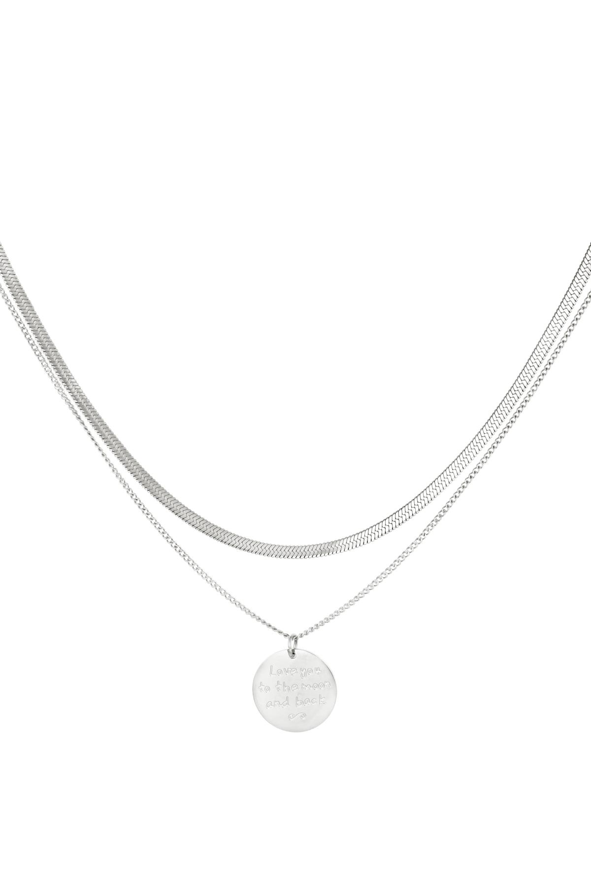 Stainless steel necklace Silver color 2