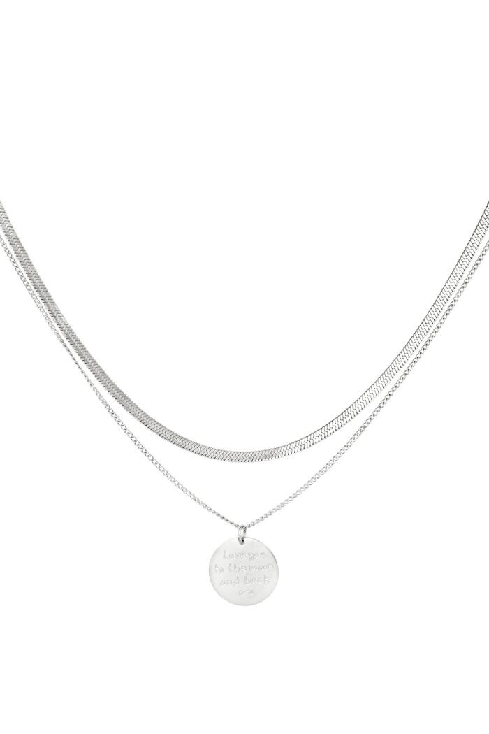 Stainless steel necklace Silver 