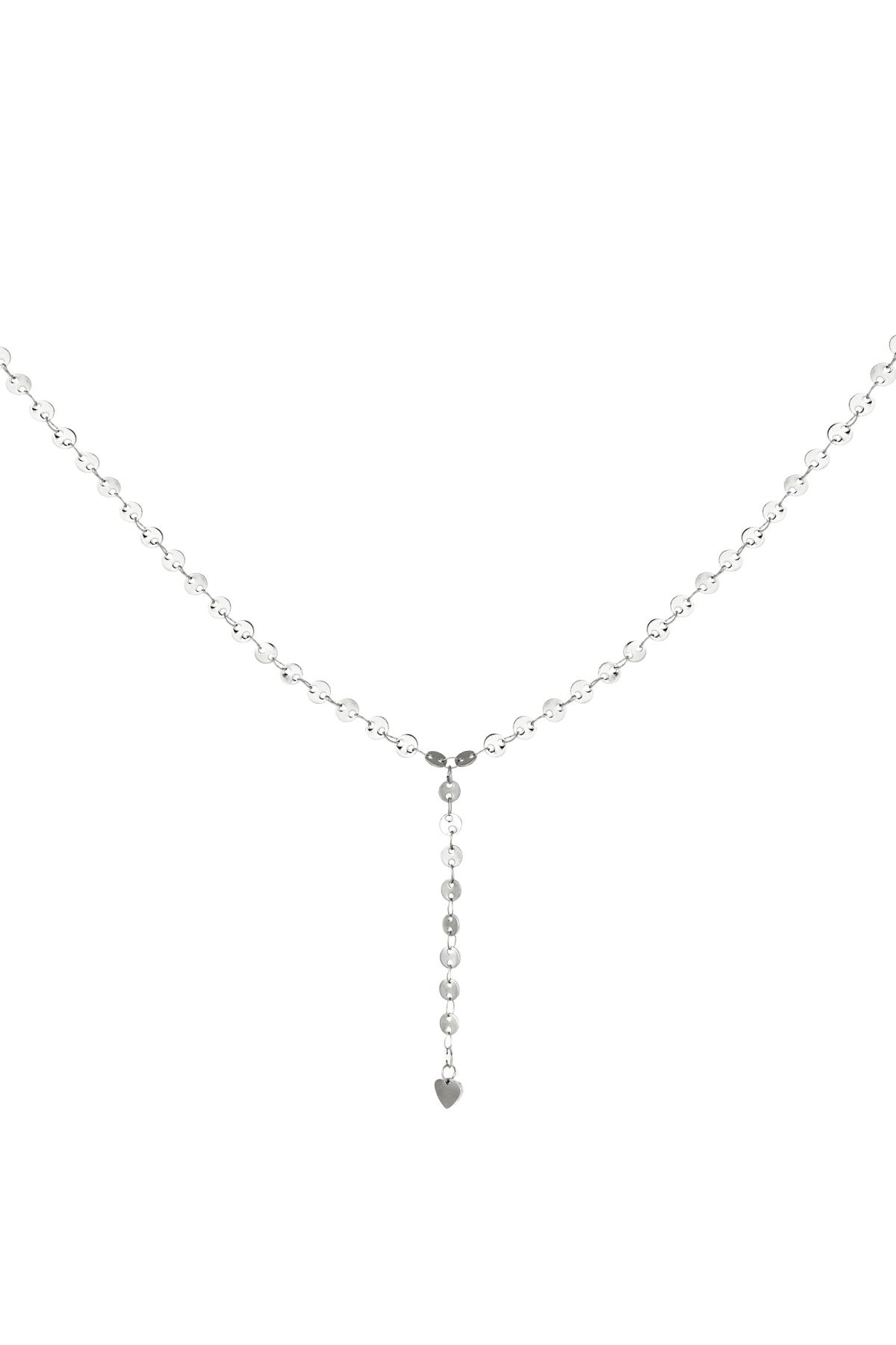 Stainless steel Y-chain necklace Silver