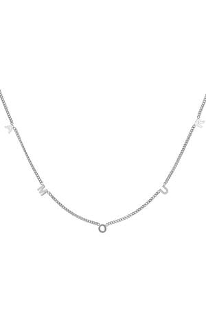 Necklace Amour Silver Stainless Steel h5 