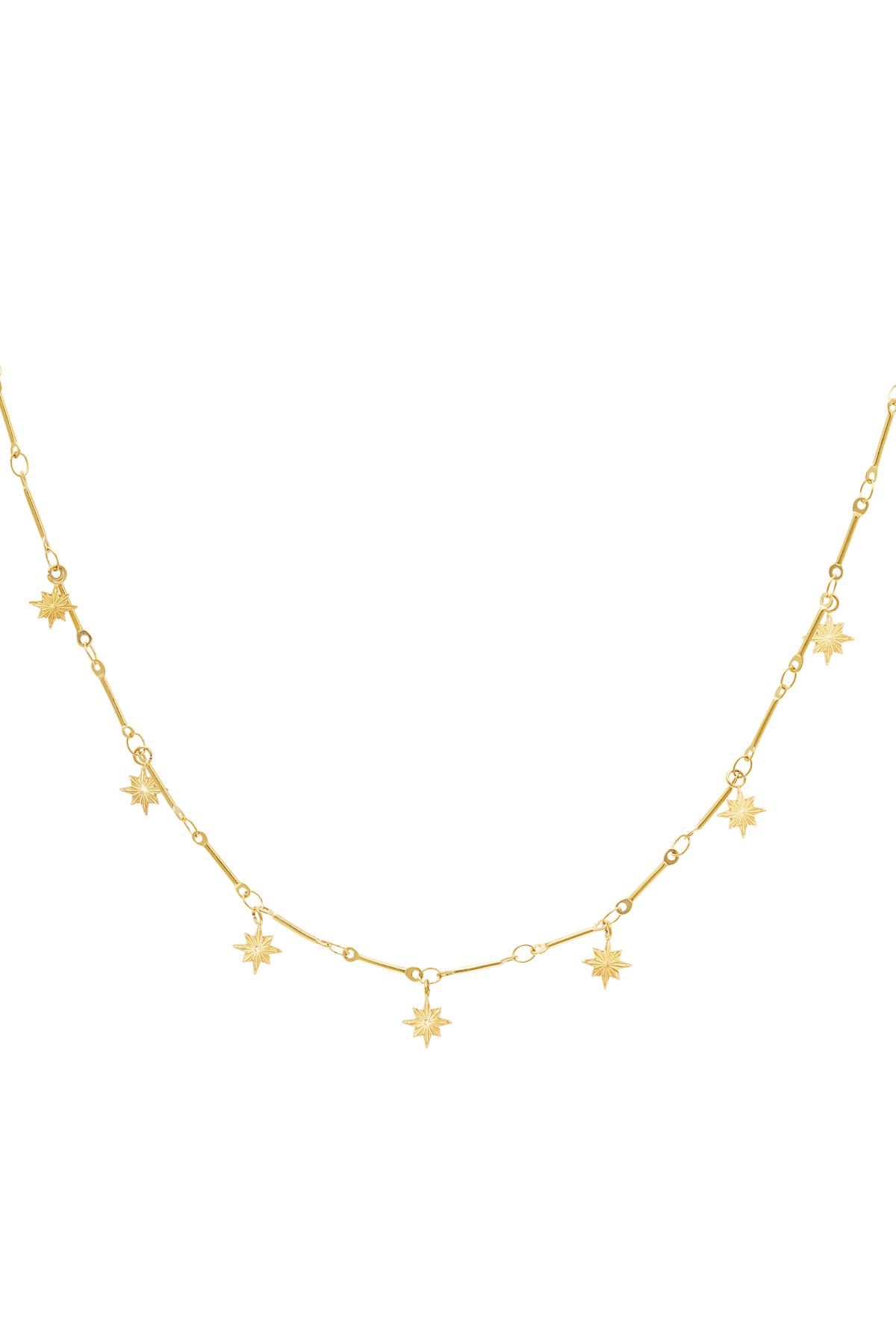 Necklace North Star Gold Stainless Steel